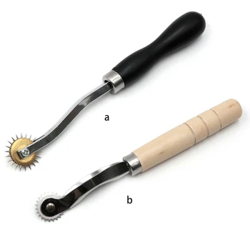 Направляющие круги, игольчатые принадлежности для вязания, маркировочные инструменты с деревянной ручкой